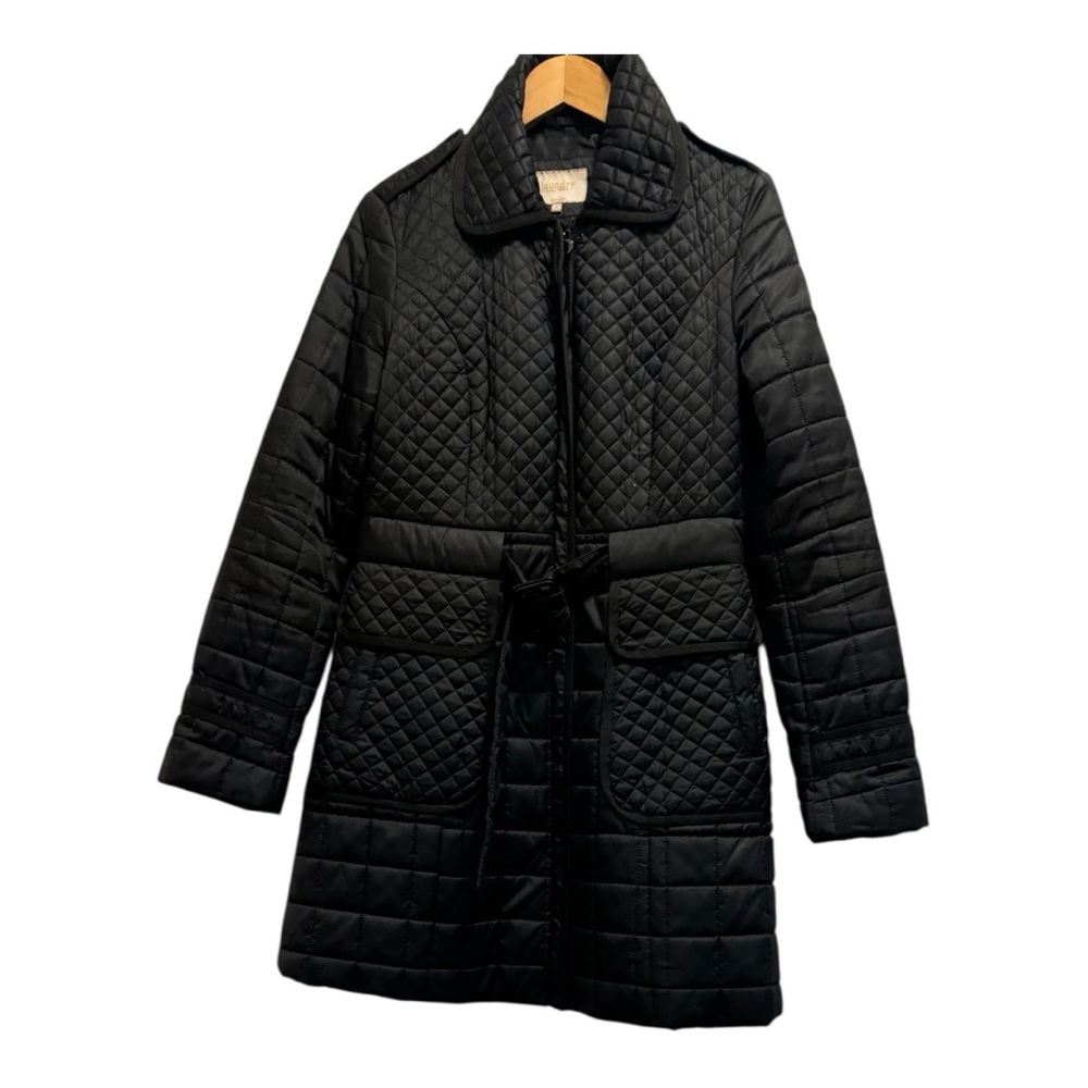 Laundry By Shelli Segal Quilted Belted Puffer Coat Women's Size M